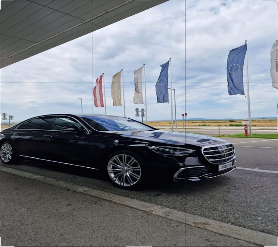 Mercedes Benz S-Class luxury chauffeur service in Vienna